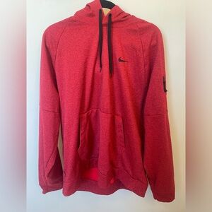 Nike Red Hoodie with Black Accents